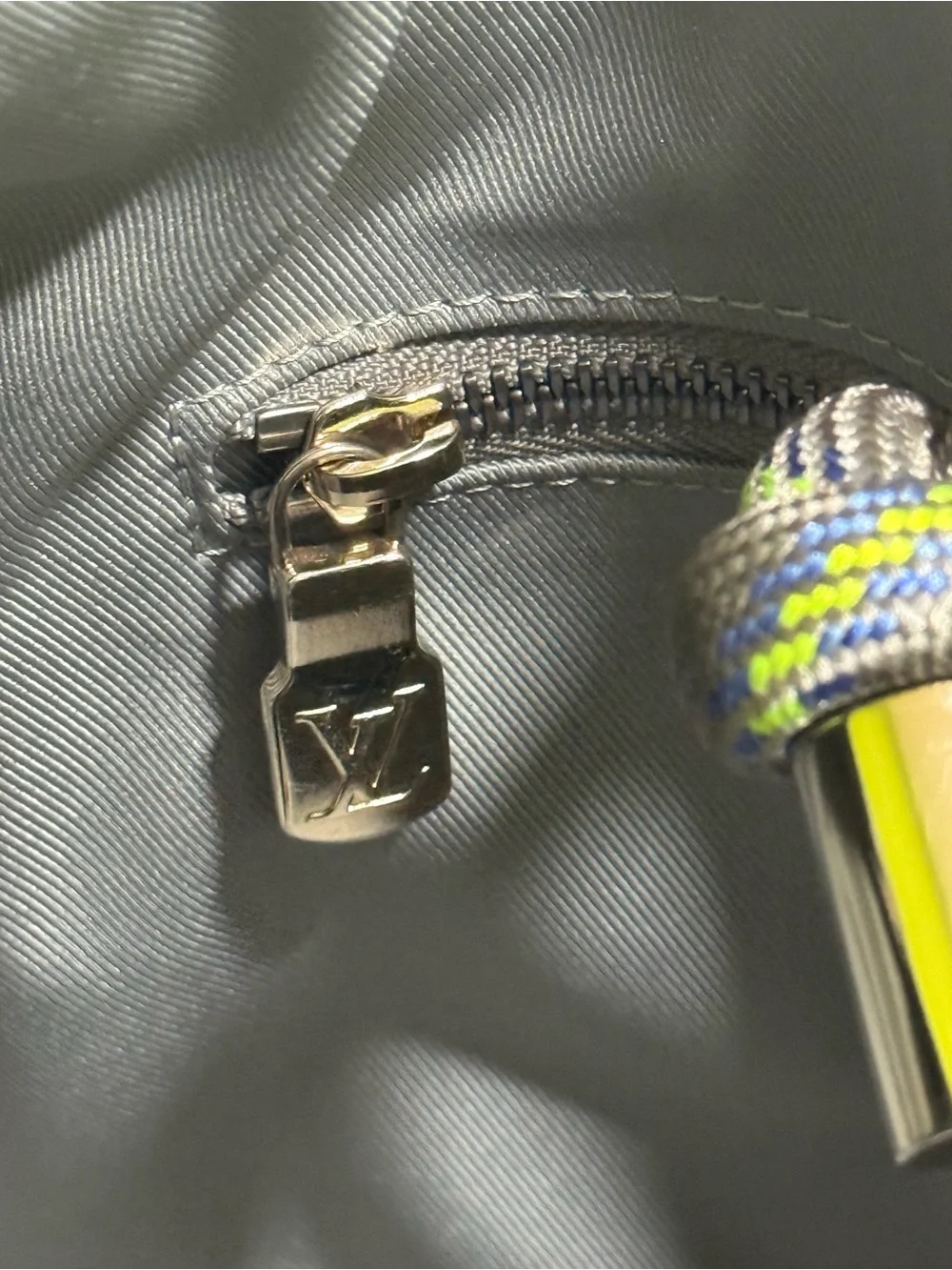 LOUIS VUITTON Monogram Titanium Keepall Bandouliere 50 Boston Bag
